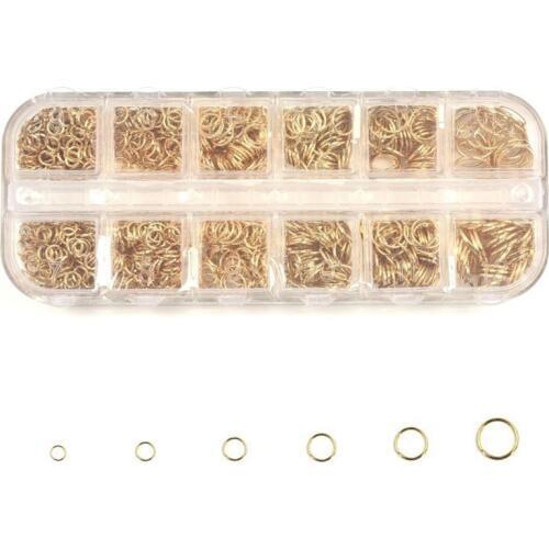 A Box Mixed Size 4/5/6/7/8/10mm Stainless Steel Open Jump Rings For Jewelry DIY