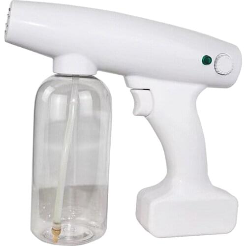 Portable 500ml Electric Nano Mist Sprayer Blue Light Fog Machine Home Office