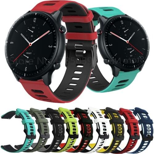 Smart Watch Band For Amazfit GTR 2 Silicone Wrist Strap For Xiaomi Huami Amazfit GTR 47 42mm GTS2 Mini Stratos 3/2 GTR2 Bracelet