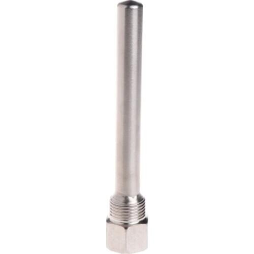 Stainless Steel Thermowell 1/2" NPT Threads 130mm Long For Temperature Sensors D0AC