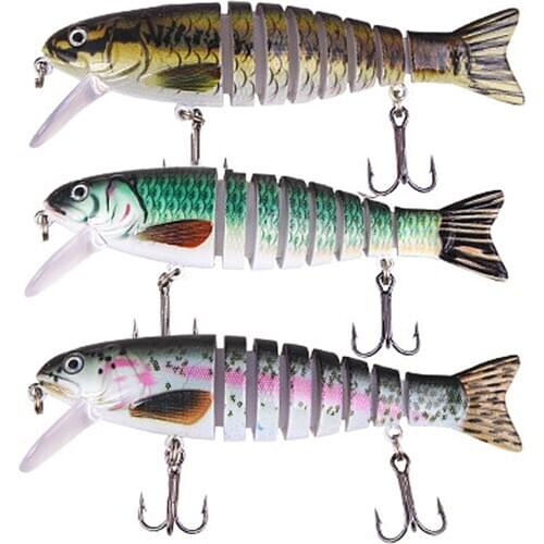 11CM/17G Fishing Lure with Multi-joint Body Structure Realistic Look Topwater Floating Artificial Weever Bionic Swimming Lure