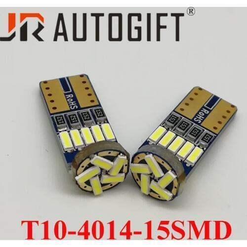 300x T10 W5W 194 LED Canbus Bulbs 4014 SMD 15 LED Bulb White Error Free Car Auto Wedge Interior Light Dome Map Trunk Lamp 12/24V