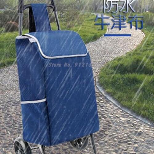 Stair-climbing Shopping Cart Shopping Cart Small Trolley Luggage Trolley Folding Trailer Trolley Home Portable