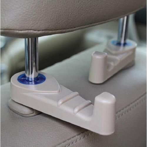Rete Universal car hooks easy for clothes Handbags Grocery Bags Convenient headrest chair Seat back rear storage holder Wh