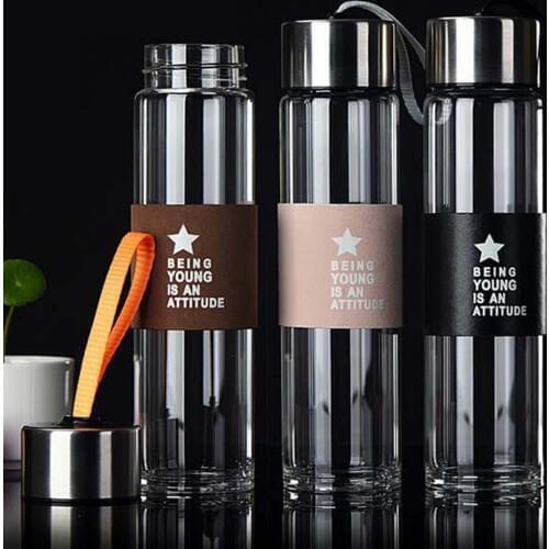 XINCI Glass Water Bottles