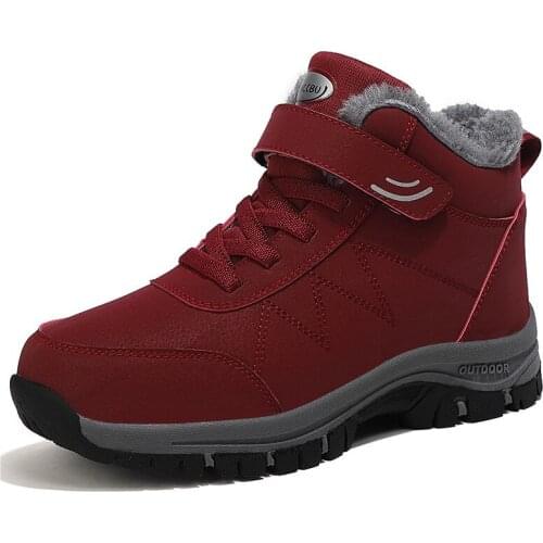 Women Boots Winter Shoes Warm Plush Ankle Boots For Women Shoes Snow Botas Mujer Casual Booties Warm Winter Sneakers