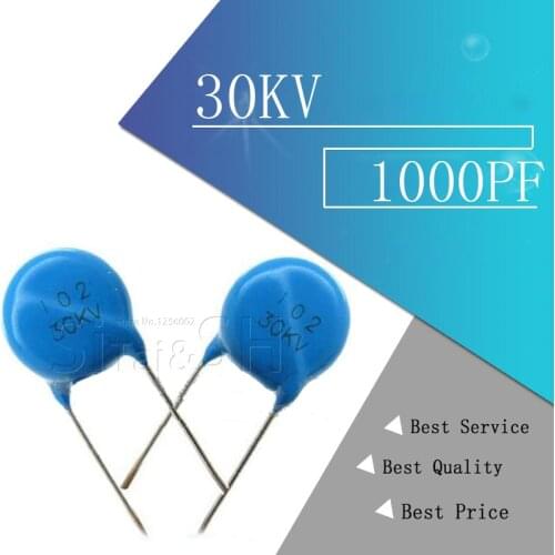 1pc 30KV 1000PF 1NF 102 High Voltage Ceramic Capacitor
