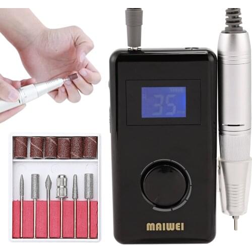 35000RPM Nail Drill Machine Electric Nail File For Acrylic Nails Removal Portable Rechargeable Manicure Set File Tools Machine