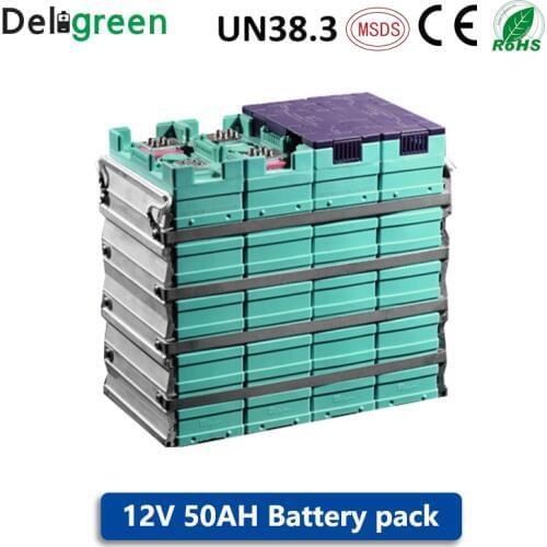GBS LiFePO4 Battery 12V 50AH for electric bicycle tool ups mower Rechargeable Battery for Electric Bicycle/Scooters/solar