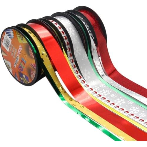 David accessories Star Christmas Tree Christmas Wrapping Ribbon(9 rolls/set,5m/roll),DIY handmade materials,1Yc11758