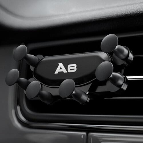 Car Interior Air Vent Clip Mount No Magnetic Mobile Phone Holder for Audi A6 c5 c6 c7 4f 4g Accessories Car Styling