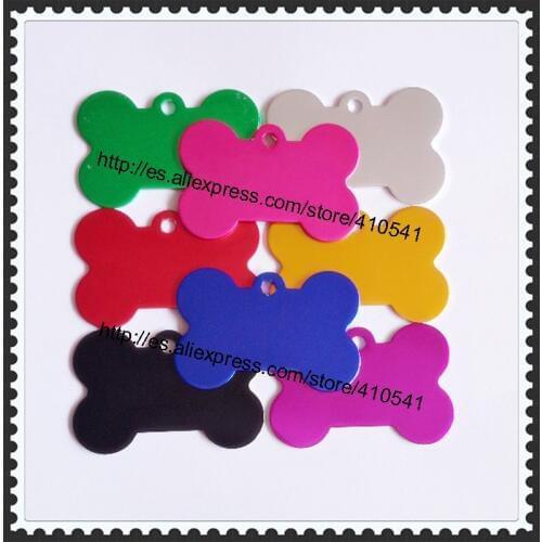 Free shipping pet tags mix colors dog name cat tags bone shaped pet id tags fashion pet pendant