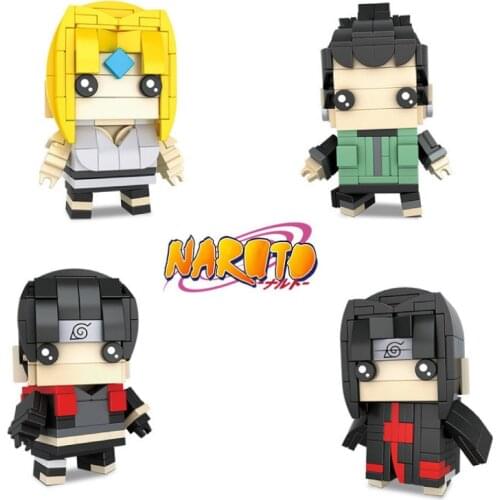 Hot Sale Narutoed Figure Dolls Uchiha Sasuke Uchiha Itachi Haruno Sakula Mini Bricks Building Blocks Assembling Model Toys Gifts