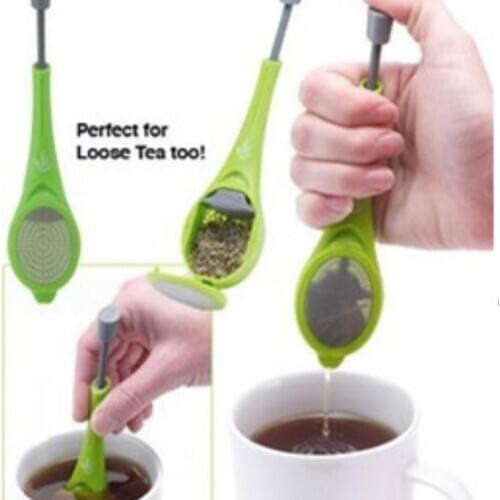 Healthy Food Grade Flavor Total Tea Infuser Gadget Measure Swirl Steep Stir and Press Plastic Tea&Coffee Strainer Tea Filter