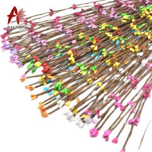 10pcs/lot 65cm/15.7 Inches Artificial Handmade Flower Vine/Rattan DIY Bud Artificial Branches Wedding Party Decoration Wreaths