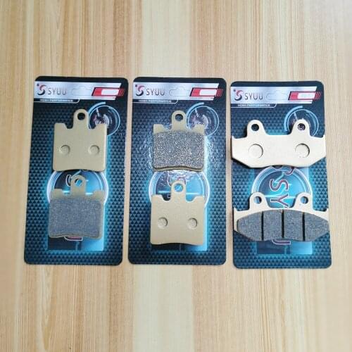 Motorcycle Copper Semi-Metal Front Rear Brake Pads Kit for SUZUKI AN400 AN 400 X/Y Burgman 1999 2000