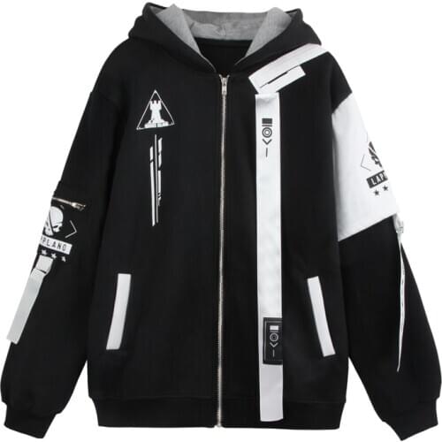 Game Arknights Rhodes Island cosplay costume zipper Hoodie long sleeve coat High quality Guard Lappland Cosplay Jacket plus size
