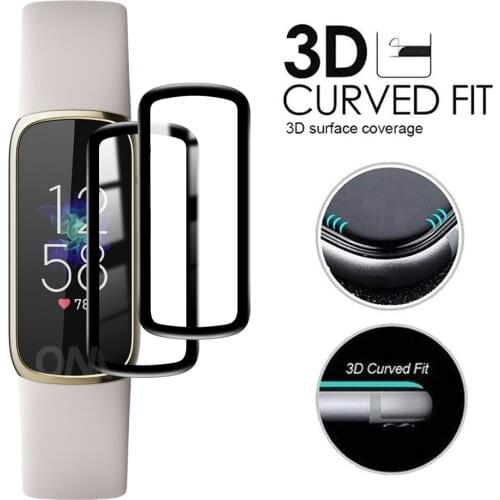 Fitbit Luxe Soft 3D Protective Film Guard for Fitbit Luxe Full Cover Screen Protectors Smartwatch Accessories