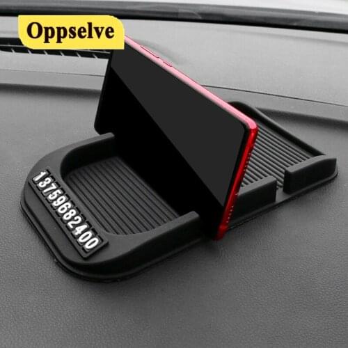 Phone Number in Car Parking Anti-skip Phone Stand Mat Plate Temporary Stop Sign Temporary Car Parking Automobile Accessories