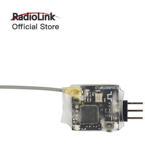 Radiolink R6DSM 2.4G 10CH RC Transmitter Receiver Mini Size SBUS/PWM Suitable for Racing Drones Compatible for AT9S/AT10/AT10II