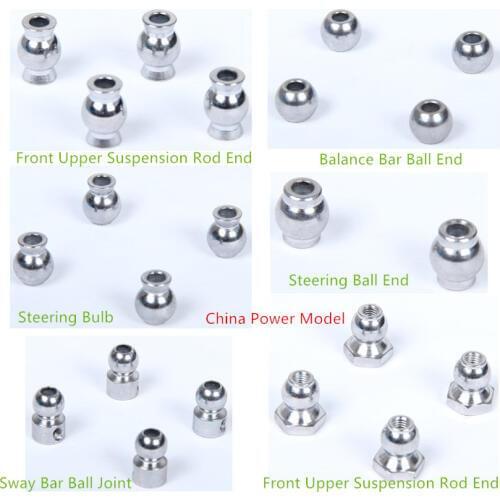 Sway bar ball joint balance bar ball end steering bulb front upper suspension rod end for 1/5 scale LOSI 5IVE-T Rovan LT Truck