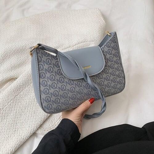 Retro Women Printed Shoulder Crossbody Bag Luxury Designer Purse Ladies Single Shoulder Underarm Bag Exquisite Shopping bags