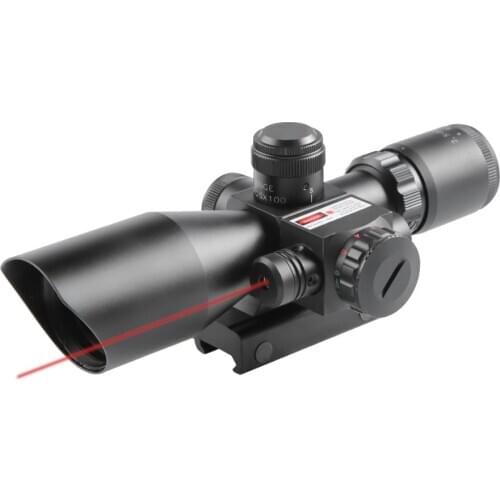 Tactical Riflescope Spotting Laser Red Dot Scope for Rifle Hunting Optical Collimator Hunter Gun Sight Red Green Light 2.5-10x40