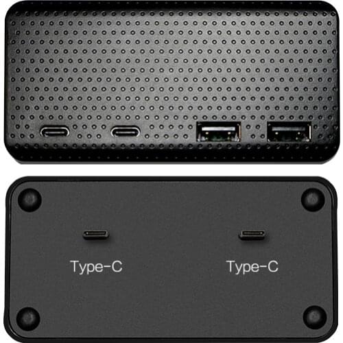 USB Type C 4 in 1 USB HUB Adapter For Tesla Model 3 Model Y 2021 Extender Support PD 23W Supper Fast Charge Spliter