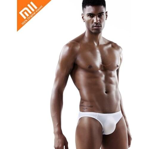 Xiaomi 3pcs Ice Silk Mens Underwear Short Soft Seamless Breathable Men Underwear Translucent Sexy Panties Cool Boxer Pants