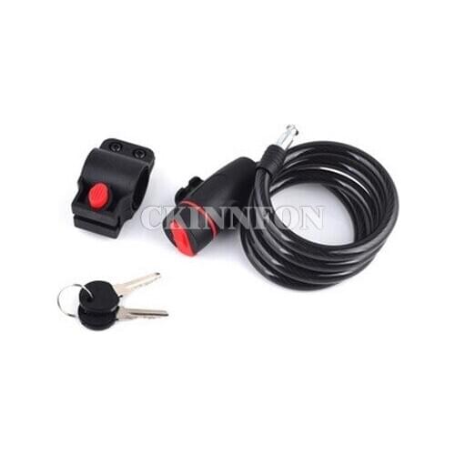 50Pcs/Lot Universal Anti-Theft Bike Bicycle Lock Stainless Steel Cable Coil For Castle Motorcycle Cycle Bike Security Lock