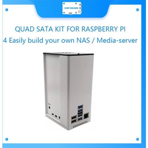 QUAD SATA KIT FOR RASPBERRY PI 4 Easily build your own NAS