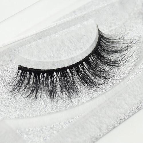 Visofree cruelty free natural false eyelashes 3D Mink Lashes Handmade Full Strip Lashes Luxury High Volume 3D Mink False lashD03