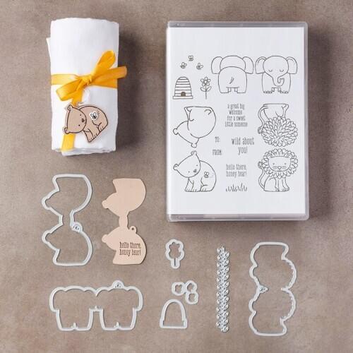 Animals in the forest Metal cutting dies and stamps For Scrapbooking Embossing Decorative Crafts DIY Paper Cards Stamp and DIES