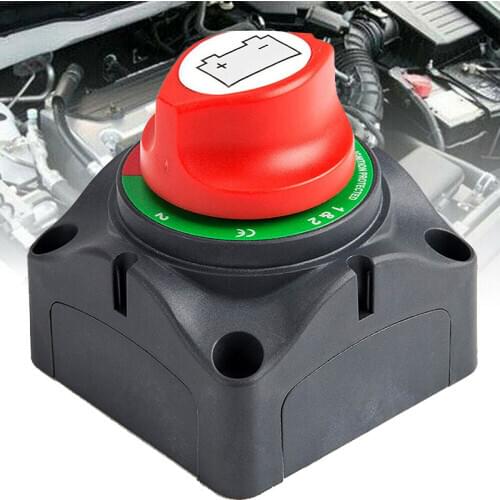 1pc High Quality Dual Battery Selector Switch Disconnect Cut Off Power for Marine Truck Boat Camper Rv Vehicles 1-2-Both-Off