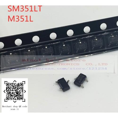 [ 10pcs-50pcs ] SM351LT sm351lt M351L [ 1.65V-5.5V 620nA TO-236-3/SC-59/SOT-23-3 ]MAGNETIC SWITCH OMNIPOLAR SOT23