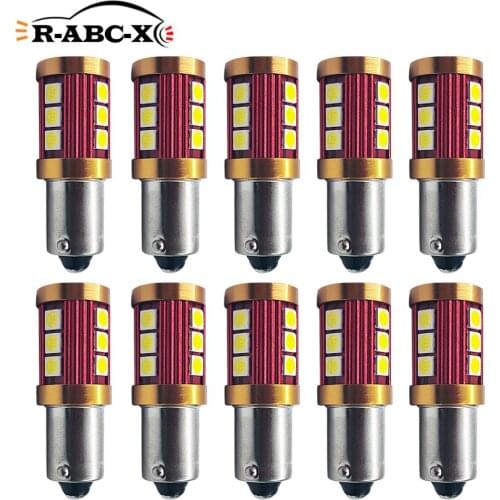 10 pcs/lot 3030 12smd BA9S T4W No-polar car led bulb 10-30V auto Clearance Lamp turn backup tail light white yellow amber 600lm