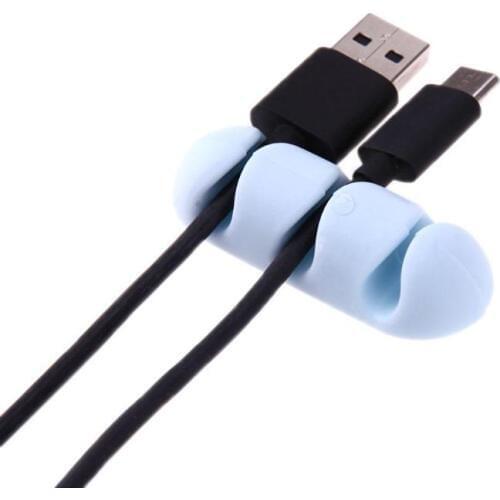 2pcs Cable Clip Desk Tidy Organizer Adhesive Data Cable Winder Clamp Wire Cord USB Charger Cord Holder Organizer Holder Secure