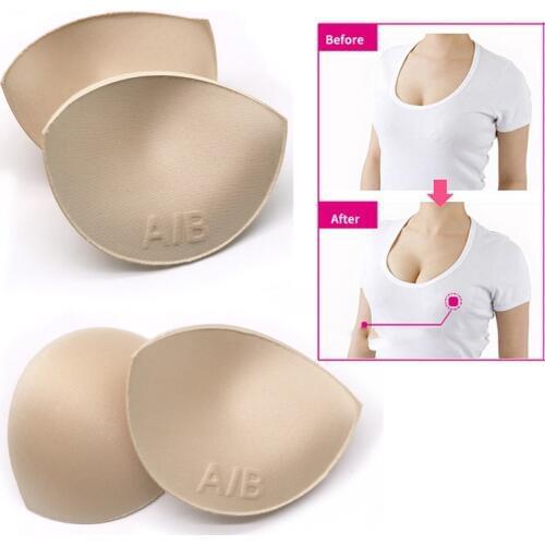 3pairs Sexy Womens Sponge Push Up Bra Pads Swimsuit Pad Invisible Bra Pads Inserts Breast Pad Chest Enhancers Bra Accessories