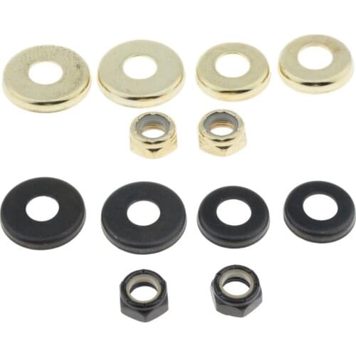 4 pieces Skateboard Washer Bearing Nut Longboard Applicable - 2 colors