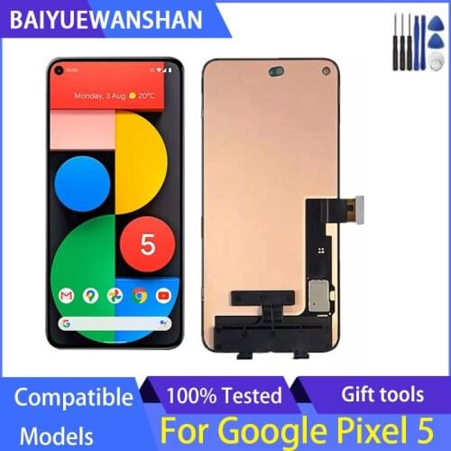 6.0"Original New For Google Pixel 5 LCD Display Screen Touch Digitized Assembly Replacement For Google Pixel 5 Display Screen
