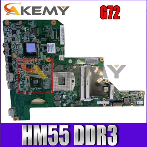 615848-001 For HP Pavilion G72 Notebook Mainboard HM55 216-0774009 DDR3 Laptop Motherboard
