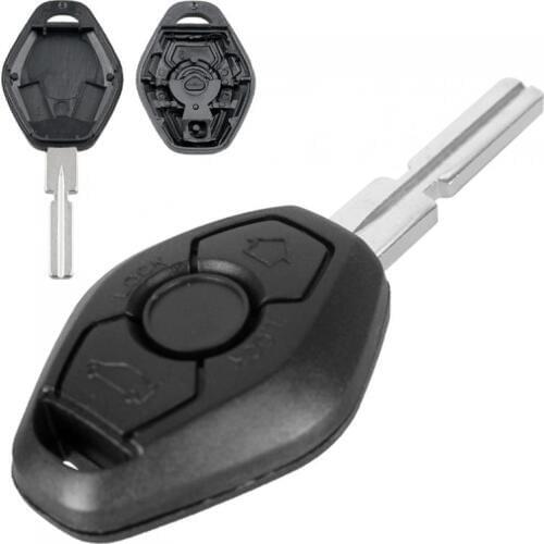 Car Key Fob Case Shell Replacement Remote Cover with HU58 Blade for BMW 1 3 5 6 7 Series X3 X5 Z3 Z4