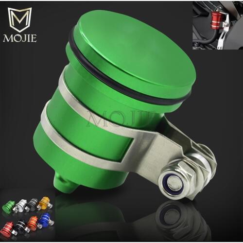 CNC Aluminum Motorcycle Clutch Tank Cylinder Master Oil Cup Brake Fluid Reservoir For KAWASAKI Z1000 Z1000SX Z1000 SX Z 1000 SX