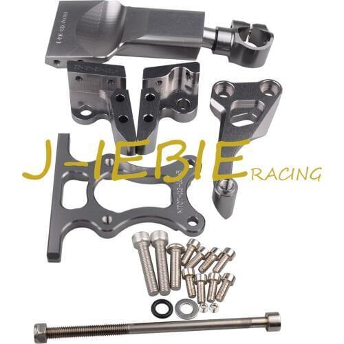 CNC Steering Damper Stabilizer Bracket Mounting For Yamaha MT07 FZ07 2014-2017 2015 2016 Titanium