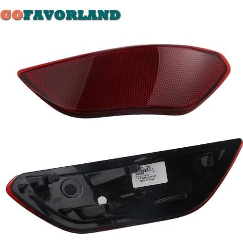 For Porsche Cayenne 2011 2012 2013 2014 Pair Left + Right Rear Bumper Trim Reflector Red 95863110500 95863110600
