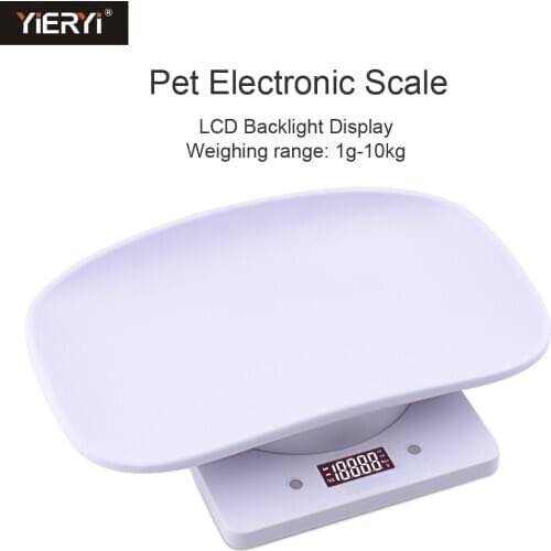 Yieryi New Pet Supplies Plastic Electronic Scale Accurately 1g-10kg Digital Baby Pet Scale HD LCD Measurement Tool Pet scales