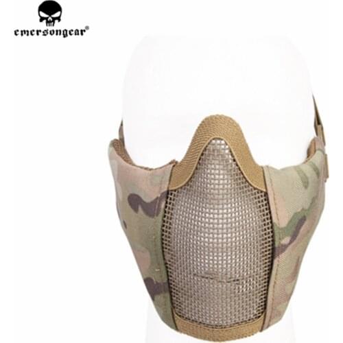 Emersongear Tactical Mesh Mask PDW Half Face Modular Protective Mask Wargame Airsoft Paintball Military Shooting