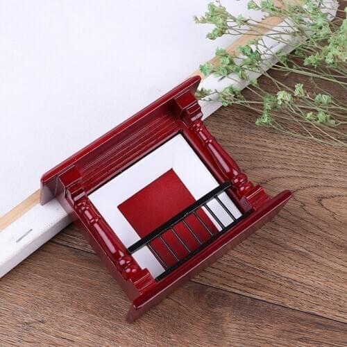 Dolls house accessories 1/12 toys mini wood fireplace decoration miniature furniture