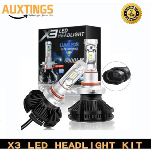 Car led headlight kit 50W 6000LM 6500k 8000k Auto headlamp H1 H3 H4 Hi Lo H7 H11 9005 9006 Driving Fog Bulbs