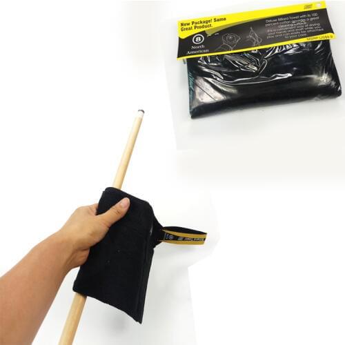 2pcs New Billiards Pool Cue Towel black 100% cotton Snooker Towel Billiard Accessories Multifunction Rod wiping Cloth Cleaning